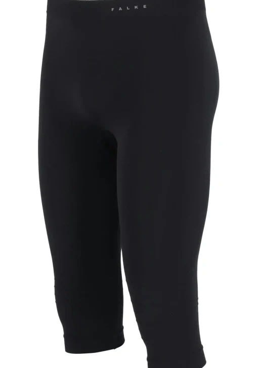 FALKE Warm 3/4 heren thermobroek, kuitlange thermobroek, zwart