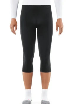 FALKE Warm 3/4 heren thermobroek, kuitlange thermobroek, zwart