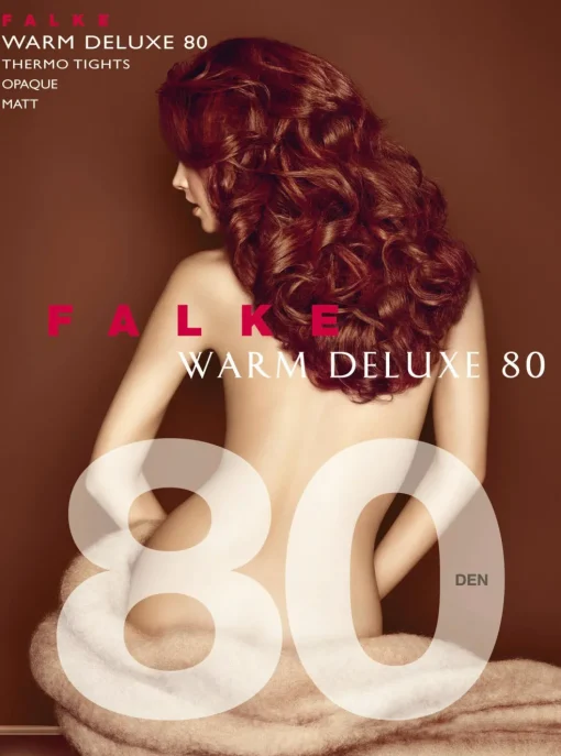 FALKE Warm Deluxe 80 DEN dames panty, marine