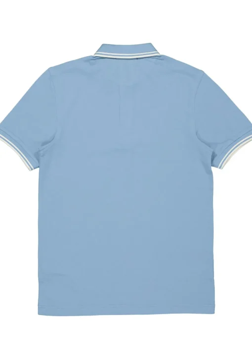 Fred Perry M3600 polo twin tipped shirt, heren polo Sky / Snow White / Snow White