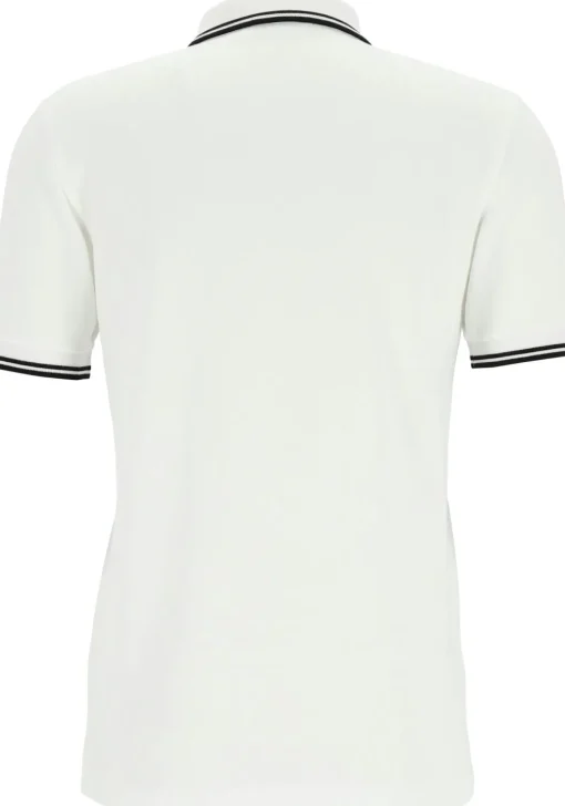 Fred Perry M3600 polo twin tipped shirt, heren polo, White / Black / Black