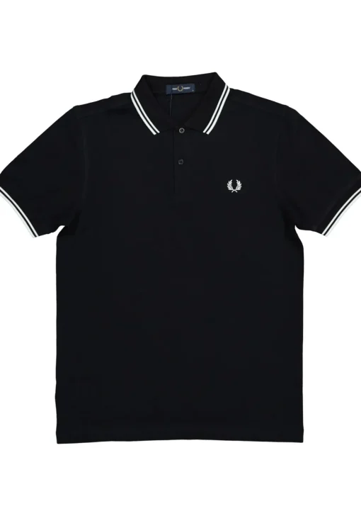 Fred Perry M3600 polo twin tipped shirt, heren polo Navy / White / White