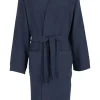 Gotzburg heren badjas pique (middeldik), blauw