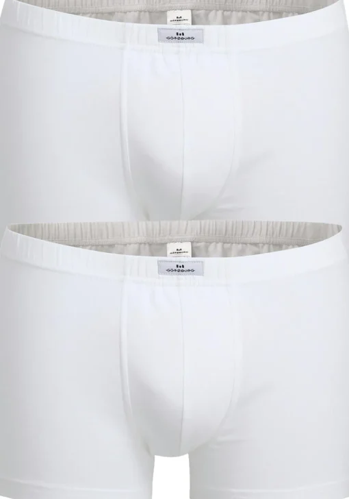 Gotzburg heren boxer normale lengte (2-pack), wit