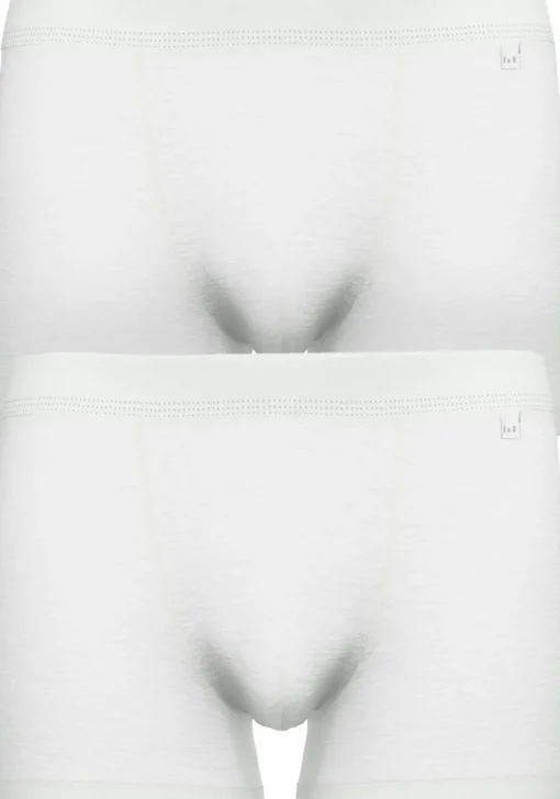 Gotzburg heren boxer normale lengte (2-pack), wit