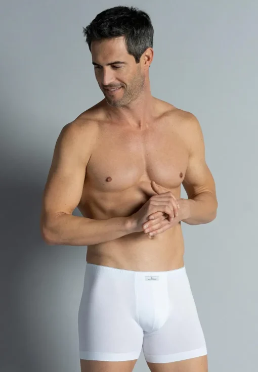 Gotzburg heren boxer normale lengte (1-pack), wit