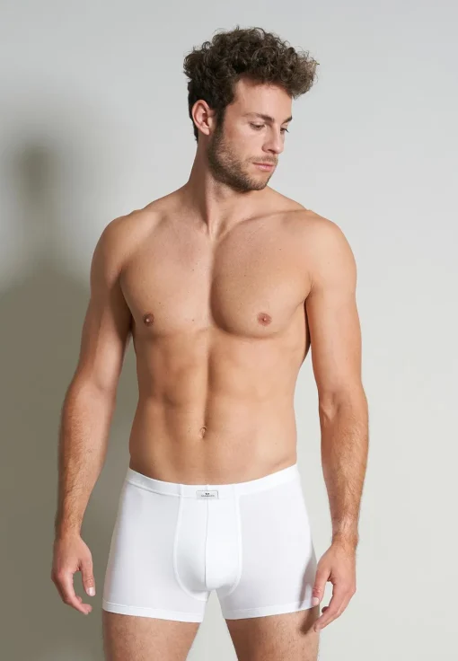 Gotzburg heren boxer normale lengte (1-pack), wit