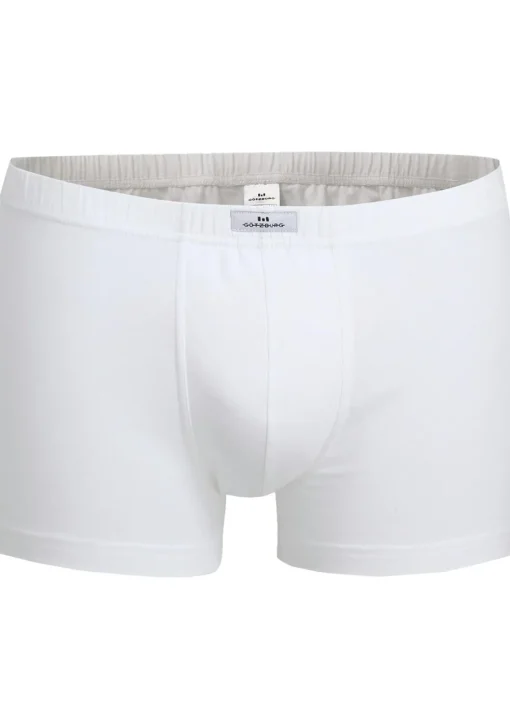 Gotzburg heren boxer normale lengte (2-pack), wit