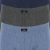 Gotzburg heren boxers (3-pack), normale lengte, blauw en grijs