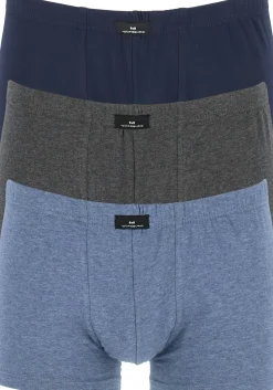 Gotzburg heren boxers (3-pack), normale lengte, blauw en grijs