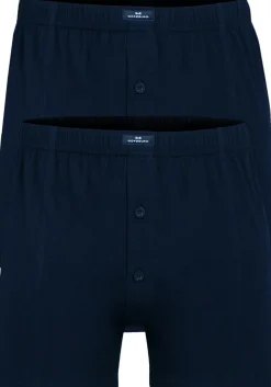 Gotzburg heren boxershorts wijd model met gulp (2-pack), donkerblauw