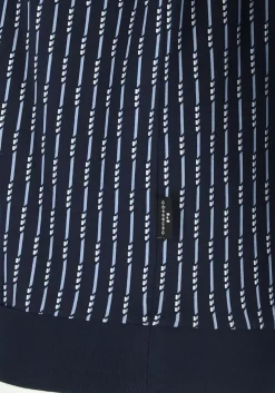 Gotzburg heren pyjama, blauw met lichtblauw en wit dessin