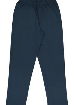 Gotzburg heren pyjama V-hals, middenblauw gestreept