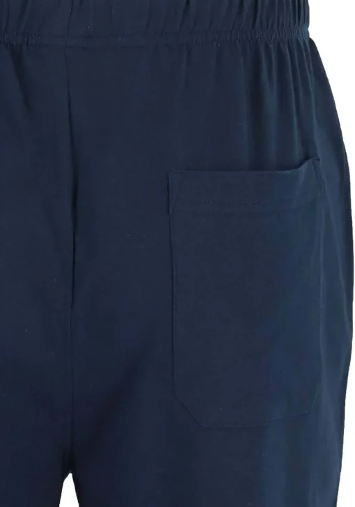 Gotzburg heren pyjama V-hals, donkerblauw gestreept