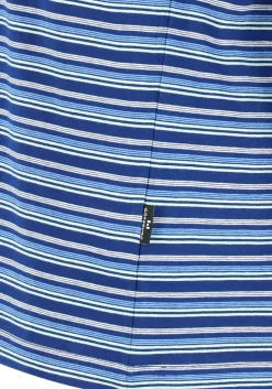 Gotzburg heren shortama O-hals, donkerblauw gestreept