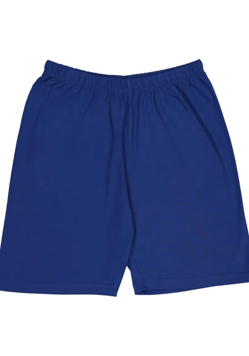 Gotzburg heren shortama O-hals, donkerblauw gestreept