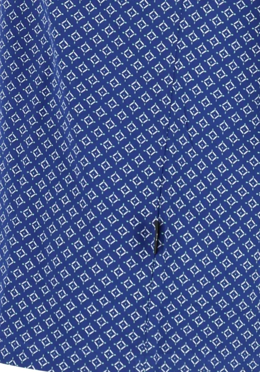 Gotzburg heren shortama V-hals, donkerblauw dessin