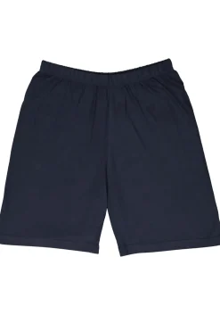 Gotzburg heren shortama V-hals, donkerblauw gestreept