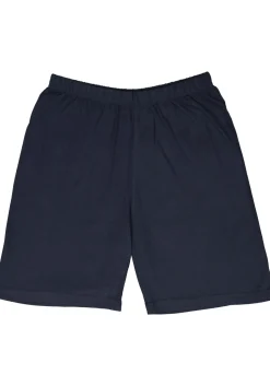 Gotzburg heren shortama V-hals, licht- met donkerblauw en geel dessin
