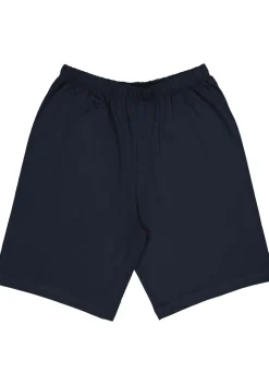 Gotzburg heren shortama, V-hals, rood met blauw en wit dessin