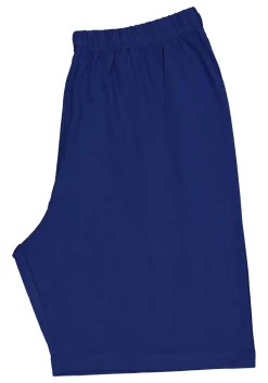 Gotzburg heren shortama V-hals, donkerblauw dessin