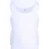 Gotzburg heren singlets regular fit (2-pack), doppelripp heren onderhemden, wit