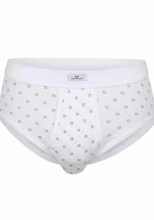 Gotzburg heren slip (1-pack), wit dessin