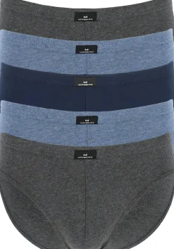 Gotzburg heren slips (5-pack), blauw en grijs