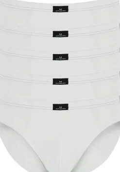 Gotzburg heren slips (5-pack), wit