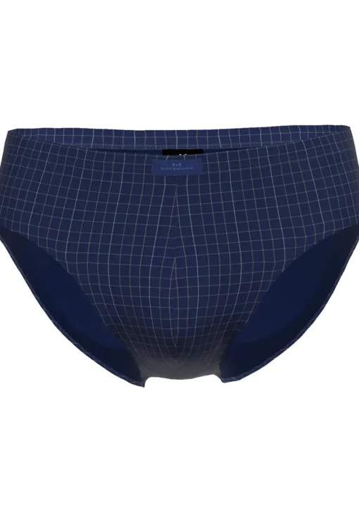 Gotzburg heren sport slip (1-pack), donkerblauw geruit
