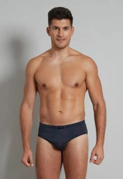 Gotzburg heren sport slip (1-pack), donkerblauw geruit
