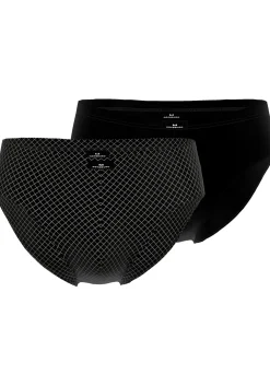 Gotzburg heren sport slip (2-pack), zwart geruit