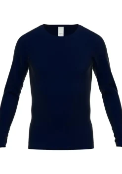 Gotzburg heren T-shirt lange mouw met O-hals (1-pack), donkerblauw