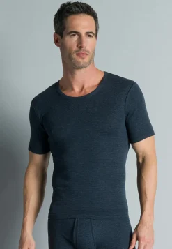 Gotzburg heren T-shirt met O-hals (1-pack), middenblauw