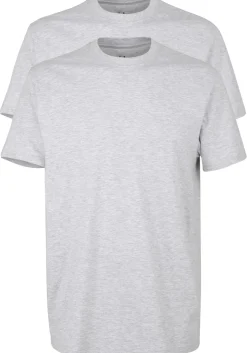 Gotzburg heren T-shirts regular fit O-hals (2-pack), grijs