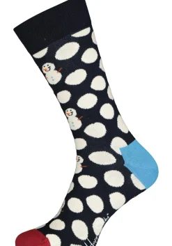 Happy Socks Big Dot Snowman Sock, blauw