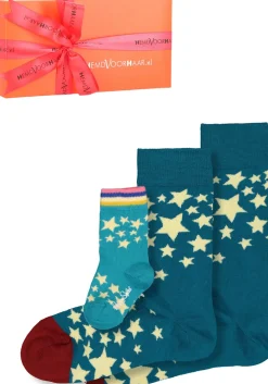 Happy Socks cadeauset, 3-pack Baby's eerste sterren (family pakket)