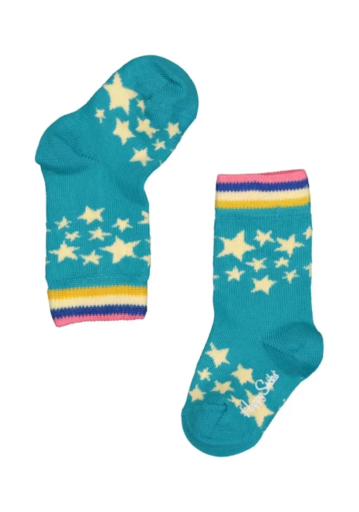 Happy Socks cadeauset, 3-pack Baby's eerste sterren (family pakket)