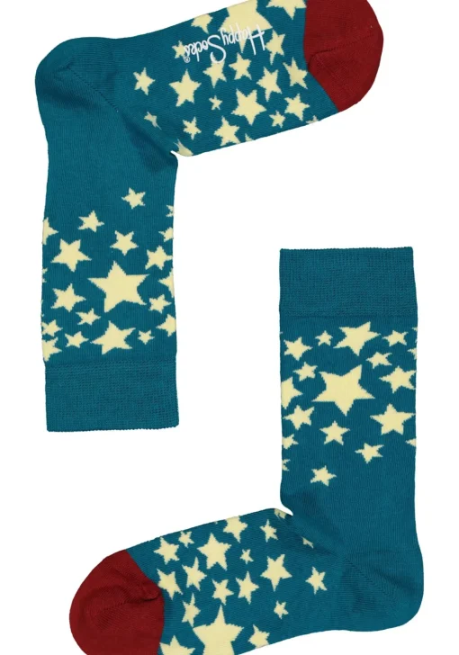 Happy Socks cadeauset, 3-pack Baby's eerste sterren (family pakket)