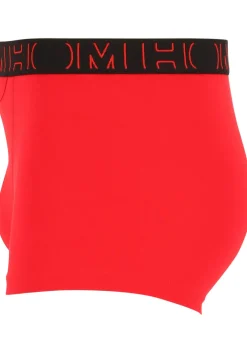 HOM Boxerlines #2 boxer briefs HO1 (2-pack), heren boxer kort met horizontale gulp, rood, zwart