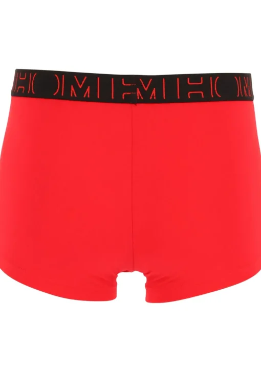 HOM Boxerlines #2 boxer briefs HO1 (2-pack), heren boxer kort met horizontale gulp, rood, zwart