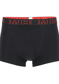 HOM Boxerlines #2 boxer briefs HO1 (2-pack), heren boxer kort met horizontale gulp, rood, zwart