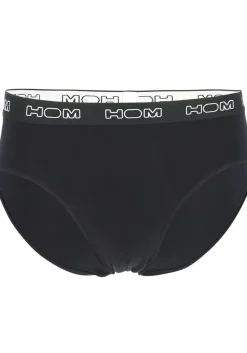 HOM Boxerlines #2 mini briefs (3-pack), heren mini slips, zwart, blauw, grijs