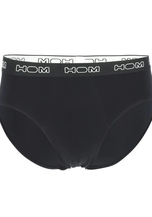 HOM Boxerlines #2 mini briefs (3-pack), heren mini slips, zwart, blauw, grijs
