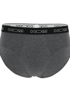 HOM Boxerlines #2 mini briefs (3-pack), heren mini slips, zwart, blauw, grijs