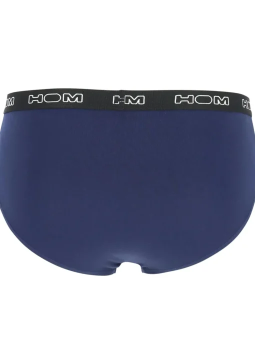 HOM Boxerlines #2 mini briefs (3-pack), heren mini slips, zwart, blauw, grijs