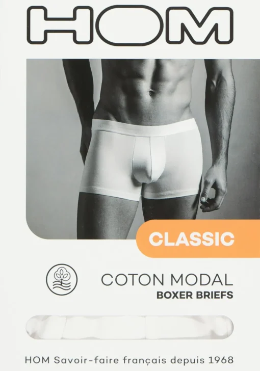 HOM Classic boxer briefs (1-pack), heren boxer kort, wit