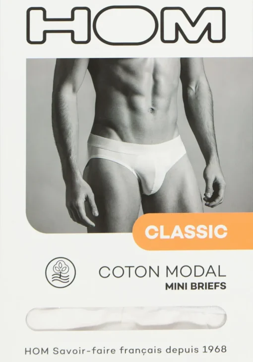 HOM Classic mini briefs (1-pack), heren mini slip, wit