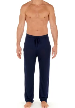 HOM Cocooning trousers, heren loungebroek, donkerblauw