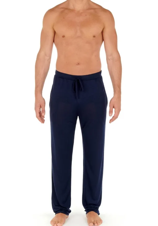 HOM Cocooning trousers, heren loungebroek, donkerblauw